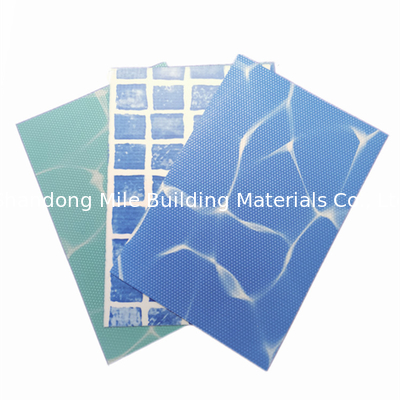 Anti-UV Blue Various Color Styles Mosaic Reinforced With Fabric pvc swimming pool liner film