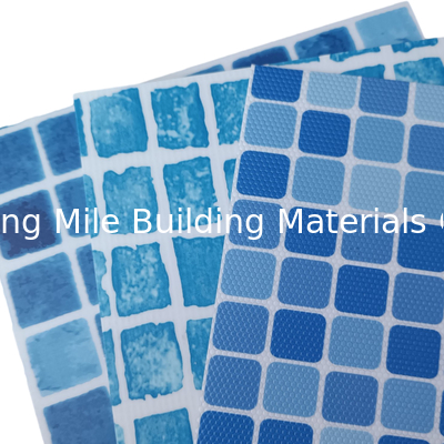 Wholesale Anti-uv Reinforced with Fabric mosaic pvc swimming pool liner