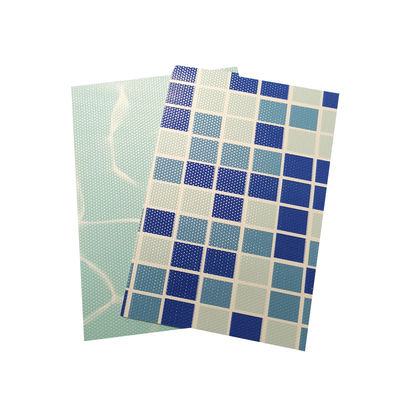 Anti-UV Blue Various Color Styles Mosaic Reinforced With Fabric pvc swimming pool liner film